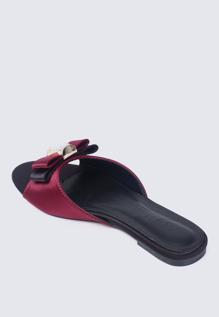 Bowelle Comfy Sandals In MaroonSandals - myballerine
