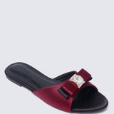 Bowelle Comfy Sandals In MaroonSandals - myballerine