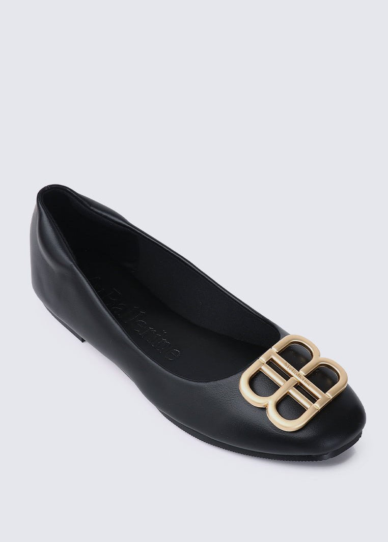 Brenda Comfy Ballerina BlackShoes - myballerine