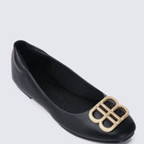 Brenda Comfy Ballerina BlackShoes - myballerine