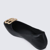 Brenda Comfy Ballerina BlackShoes - myballerine