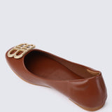 Brenda Comfy Ballerina BrownShoes - myballerine