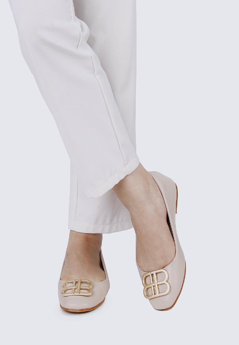 Brenda Comfy Ballerina TaupeShoes - myballerine