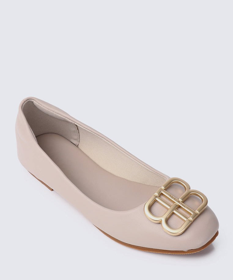 Brenda Comfy Ballerina TaupeShoes - myballerine
