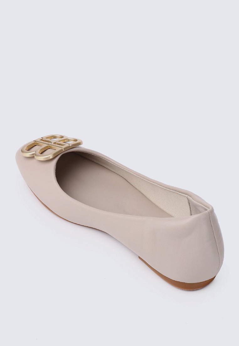 Brenda Comfy Ballerina TaupeShoes - myballerine