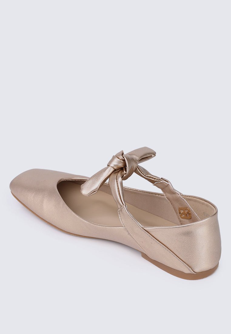 Brenee Comfy Ballerina In Rose GoldShoes - myballerine