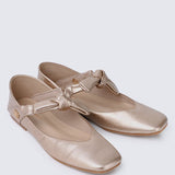 Brenee Comfy Ballerina In Rose GoldShoes - myballerine