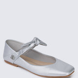 Brenee Comfy Ballerina In Silver - myballerine