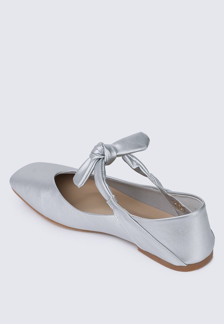 Brenee Comfy Ballerina In SilverBallerina - myballerine