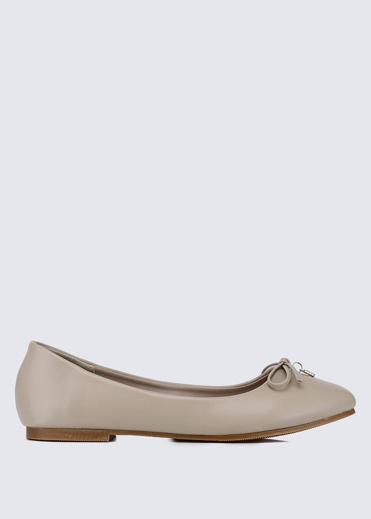 Briony Comfy Ballerina In AlmondShoes - myballerine