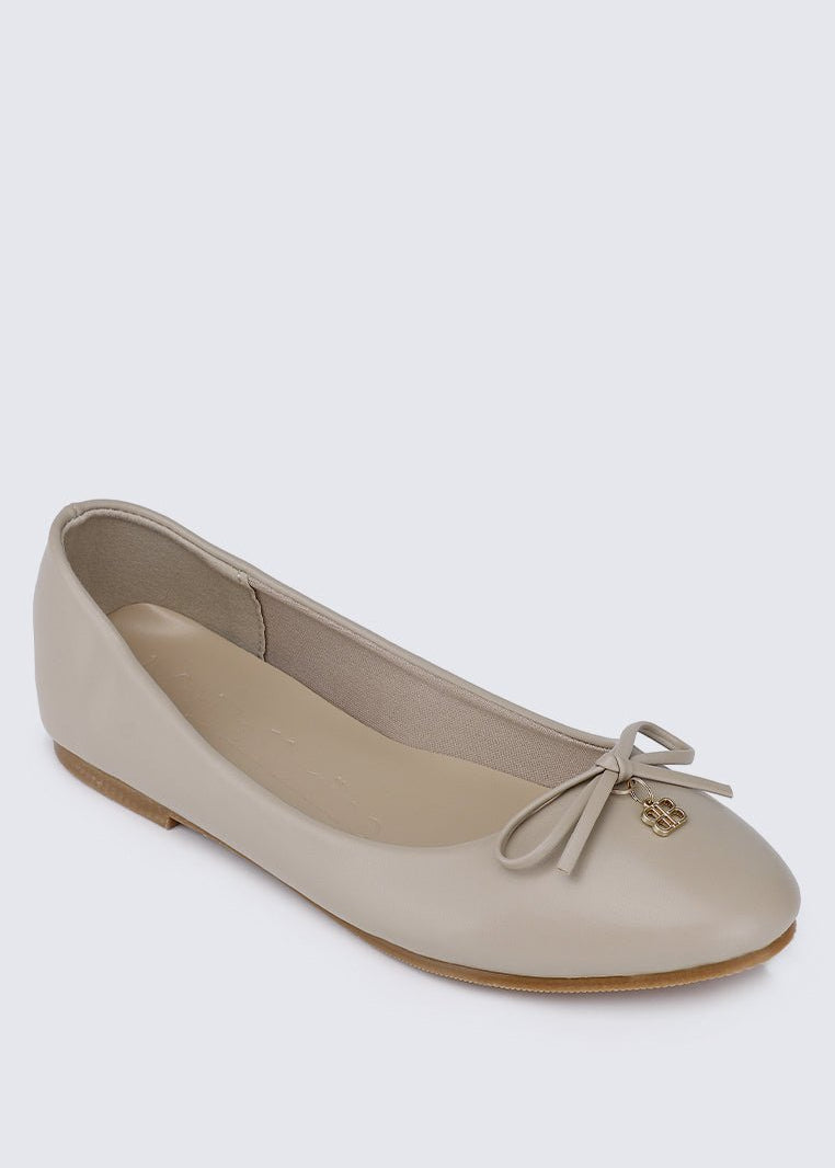Briony Comfy Ballerina In AlmondShoes - myballerine