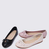 Briony Comfy Ballerina In Beige - myballerine