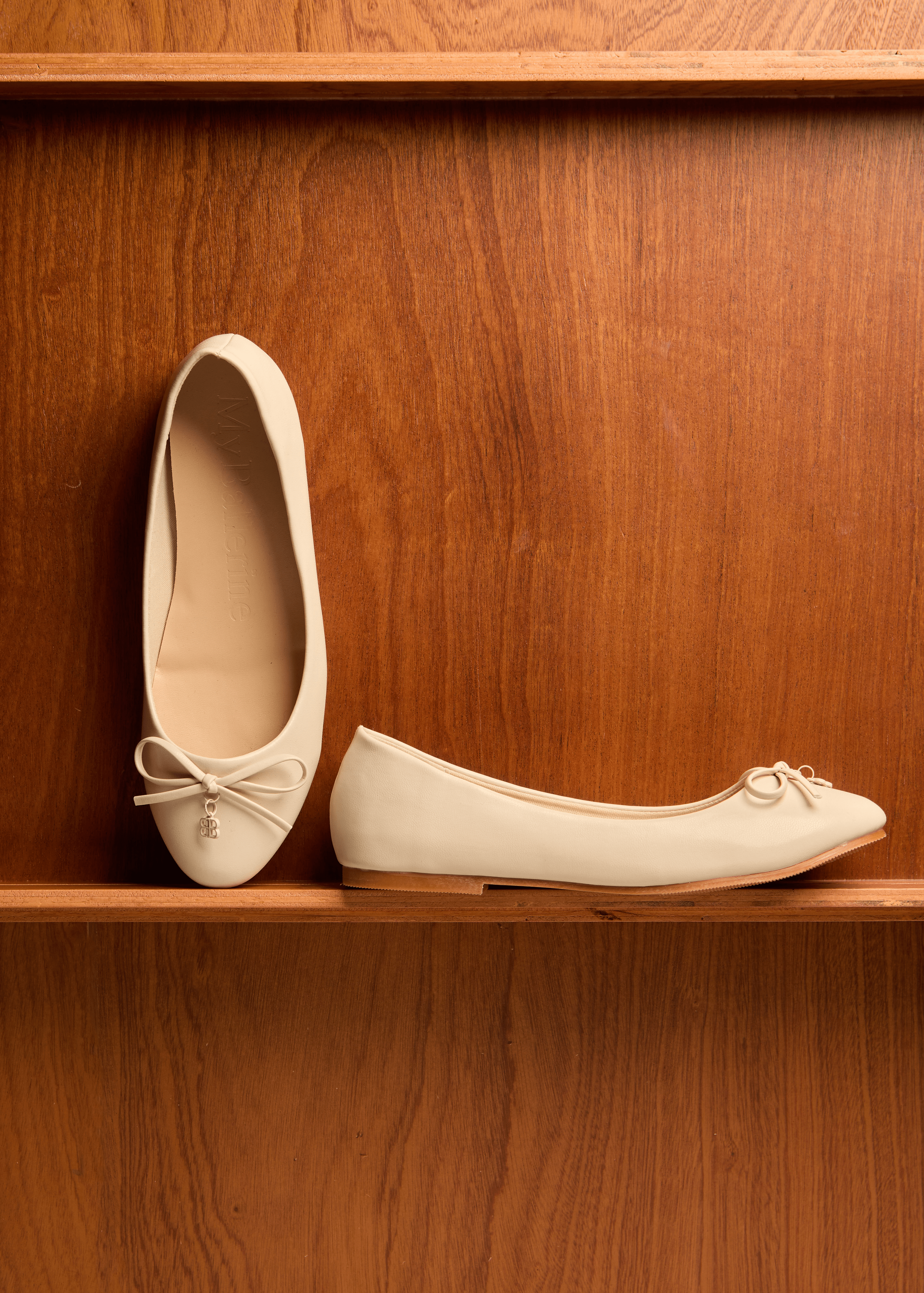 Briony Comfy Ballerina In Beige - myballerine