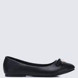 Briony Comfy Ballerina In Black - myballerine