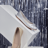 Briony Comfy Ballerina In Silver - myballerine