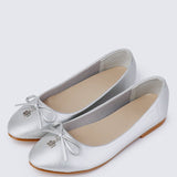 Briony Comfy Ballerina In Silver - myballerine