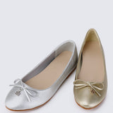 Briony Comfy Ballerina In Silver - myballerine