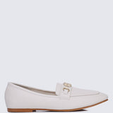 Britt Comfy Loafers In Beige - myballerine