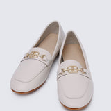 Britt Comfy Loafers In Beige - myballerine