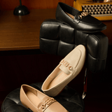 Britt Comfy Loafers In Beige - myballerine