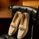 Britt Comfy Loafers In Beige - myballerine