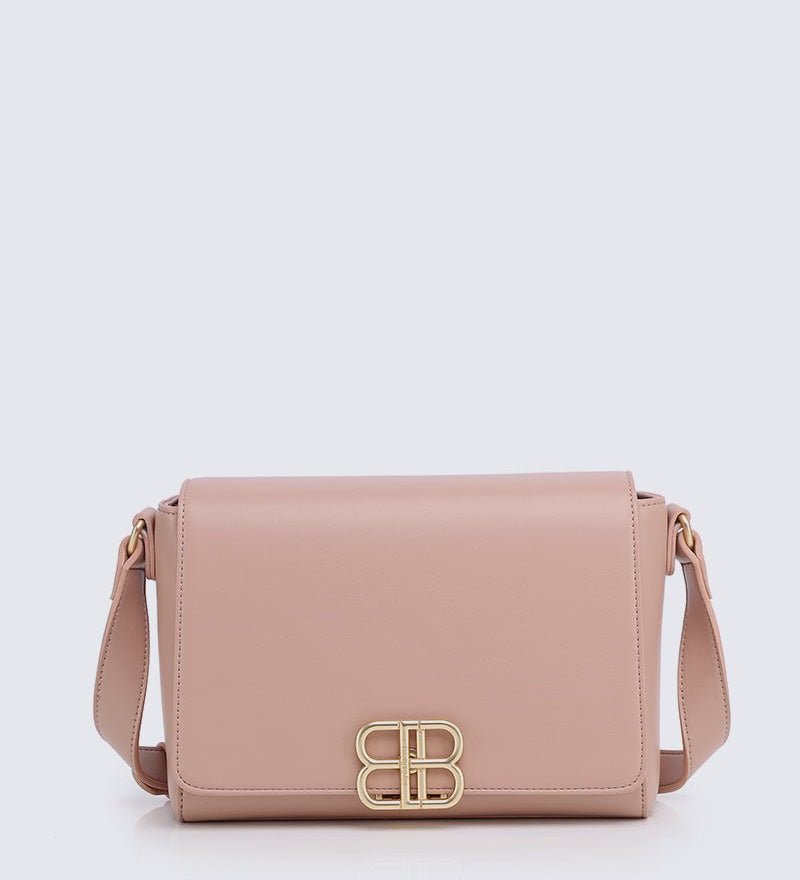 Bryssa Shoulder Bag In Rose - myballerine