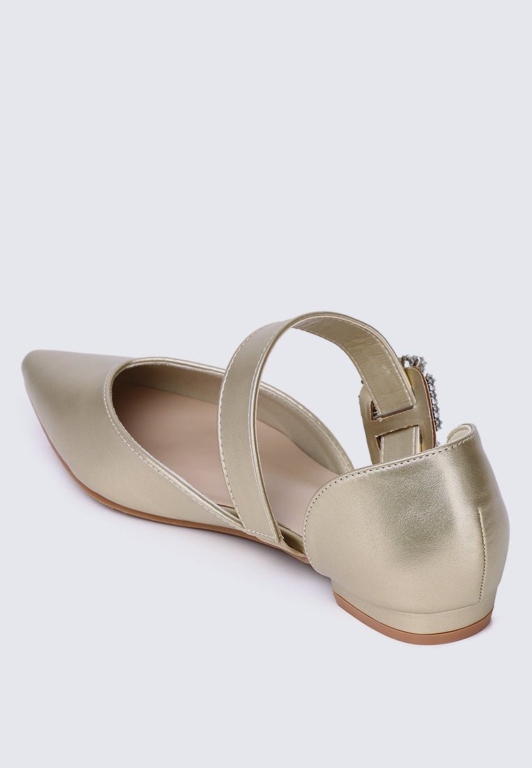 Calista Comfy Ballerina In GoldShoes - myballerine