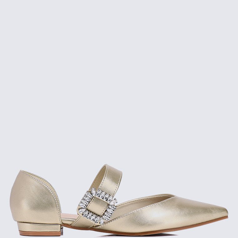 Calista Comfy Ballerina In GoldShoes - myballerine
