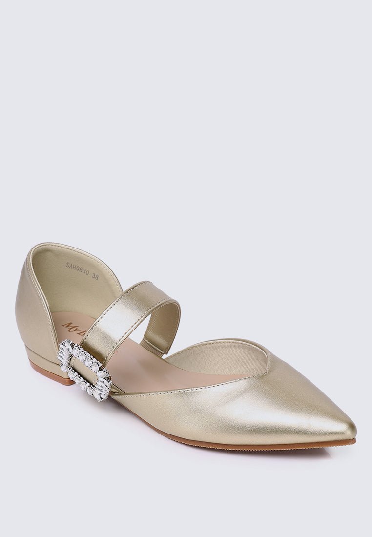 Calista Comfy Ballerina In GoldShoes - myballerine
