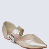 Calista Comfy Ballerina In GoldShoes - myballerine