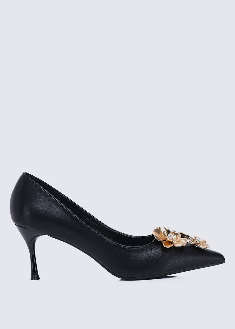 Camellia Comfy Pumps In Black - myballerine