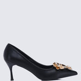 Camellia Comfy Pumps In Black - myballerine
