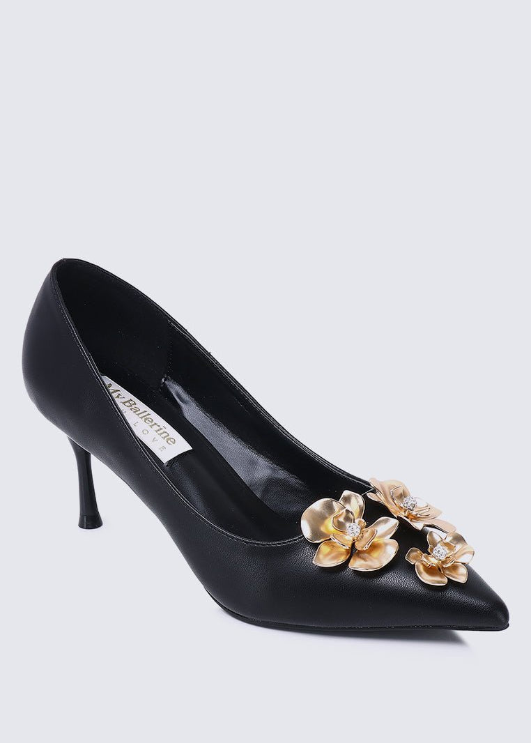 Camellia Comfy Pumps In Black - myballerine