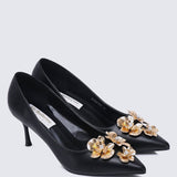 Camellia Comfy Pumps In Black - myballerine