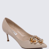 Camellia Comfy Pumps In NudePumps - myballerine