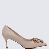 Camellia Comfy Pumps In NudePumps - myballerine