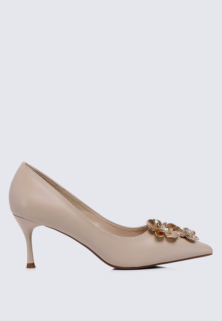 Camellia Comfy Pumps In NudeShoes - myballerine