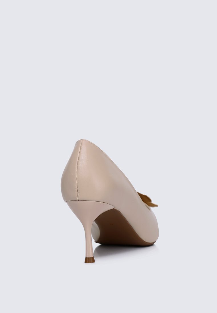 Camellia Comfy Pumps In NudeShoes - myballerine