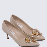Camellia Comfy Pumps In NudeShoes - myballerine