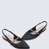 Carina Comfy Ballerina In Black - myballerine