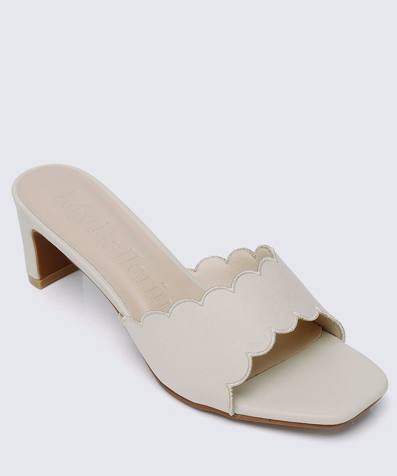 Carmen Comfy Heels In Beige - myballerine