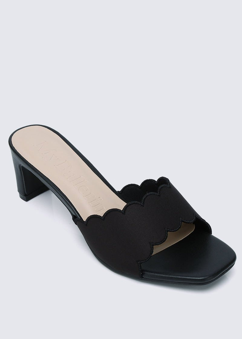 Carmen Comfy Heels In Black - myballerine
