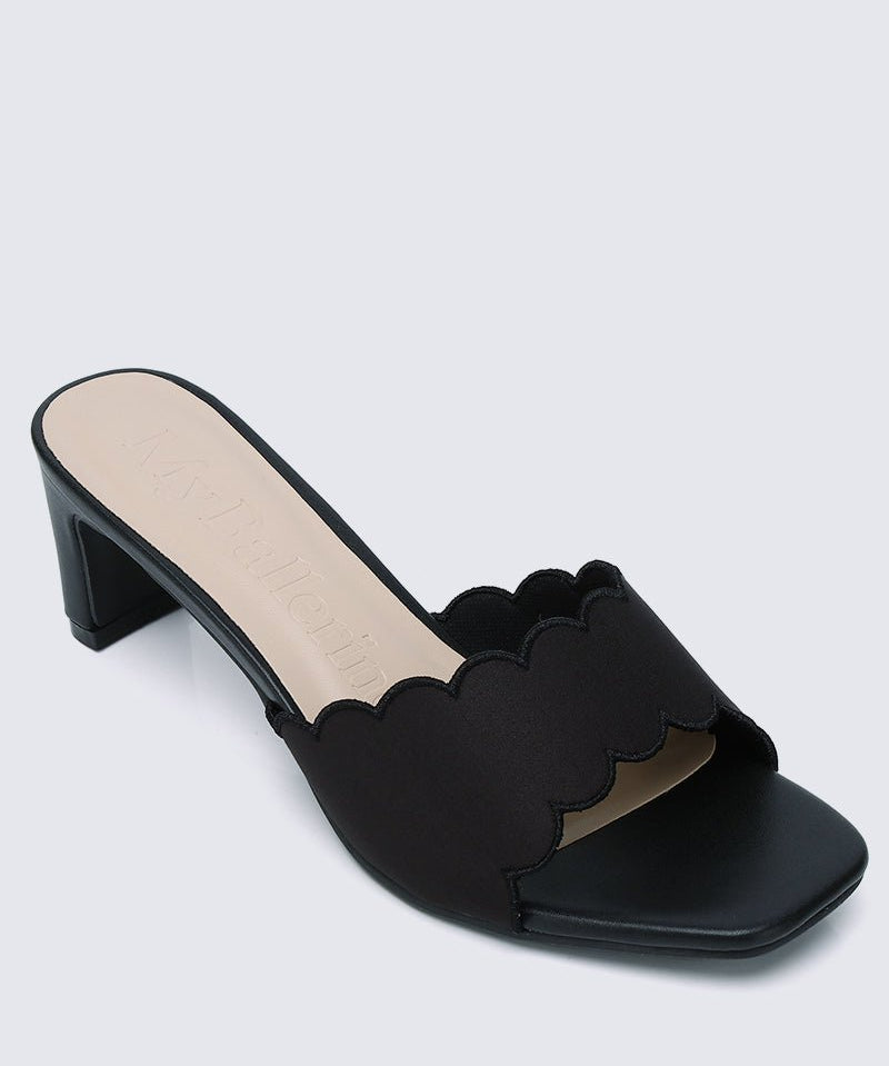 Carmen Comfy Heels In Black - myballerine