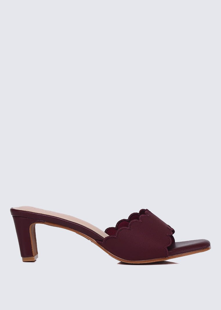 Carmen Comfy Heels In MaroonHeels - myballerine