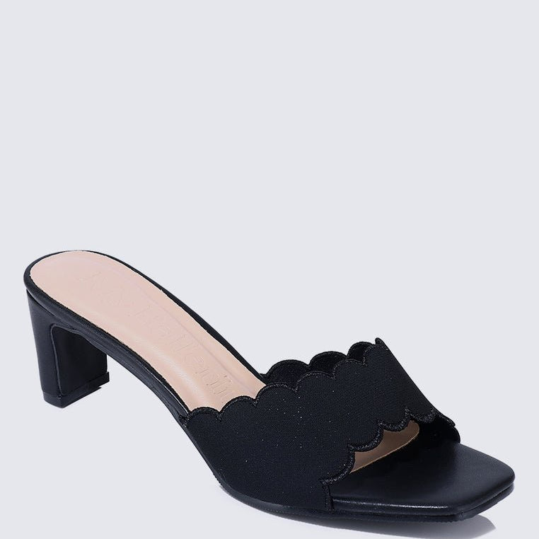 Carmen Comfy Heels In MidnightShoes - myballerine