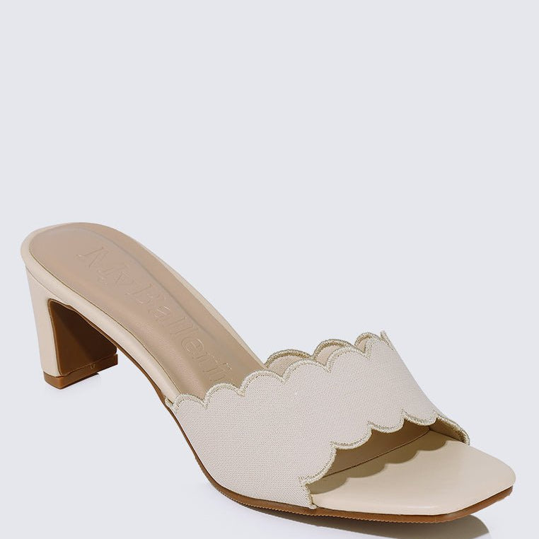 Carmen Comfy Heels In NudeShoes - myballerine