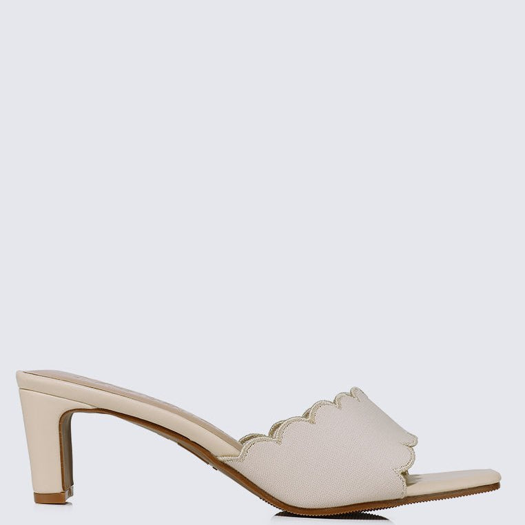Carmen Comfy Heels In NudeShoes - myballerine