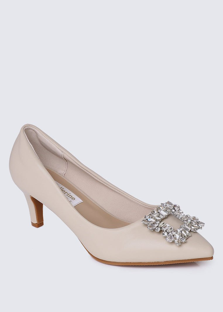 Casey Comfy Pumps In AlmondShoes - myballerine