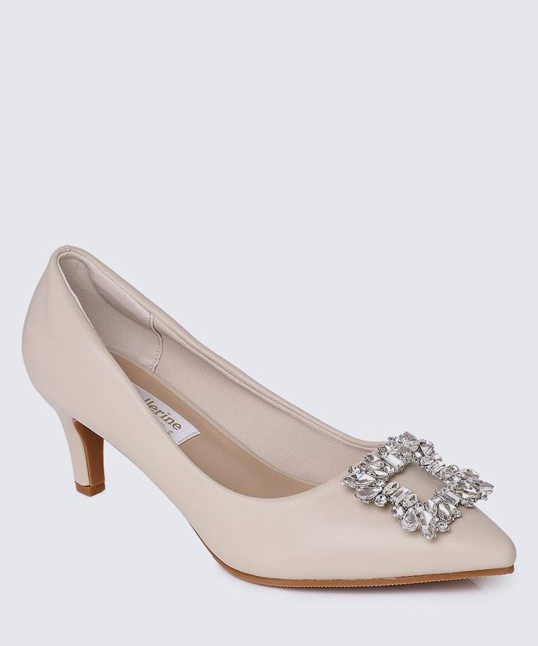 Casey Comfy Pumps In AlmondShoes - myballerine