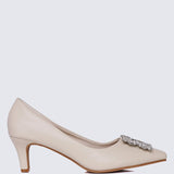 Casey Comfy Pumps In AlmondShoes - myballerine